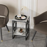 Square Shape Based Coffee Table Luxury Style Side Table