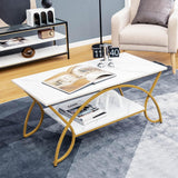 2 Tier Modern Center Table Luxury Living Room Table