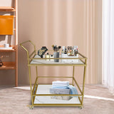 2-Tier Serving Tea Trolley Elegant & Modern Look
