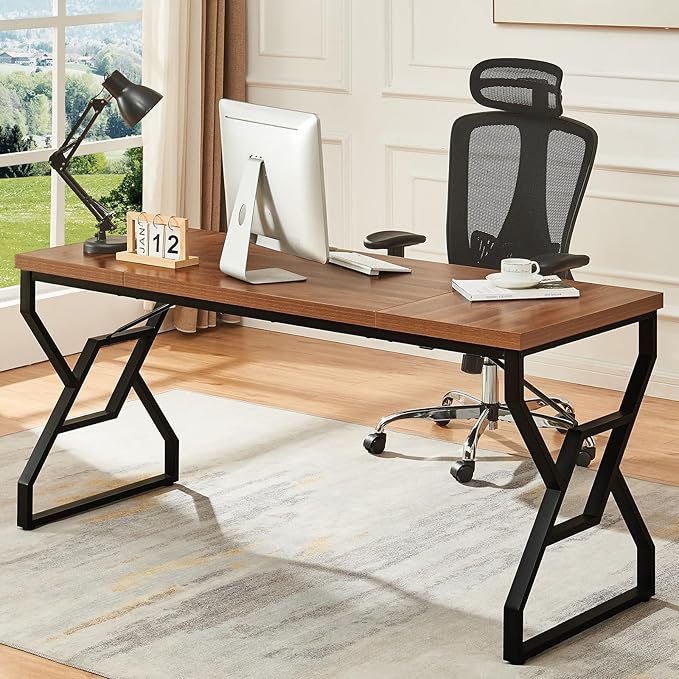 Metal Furniture office desk with minimalist design, sleek finish, ideal for home, study, or professional workspace setup.