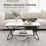 2 Tier Modern Center Table Luxury Living Room Table