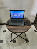 Wooden Folding Dining Table With Metal Legs Study Table