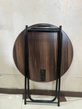Wooden Folding Dining Table With Metal Legs Study Table