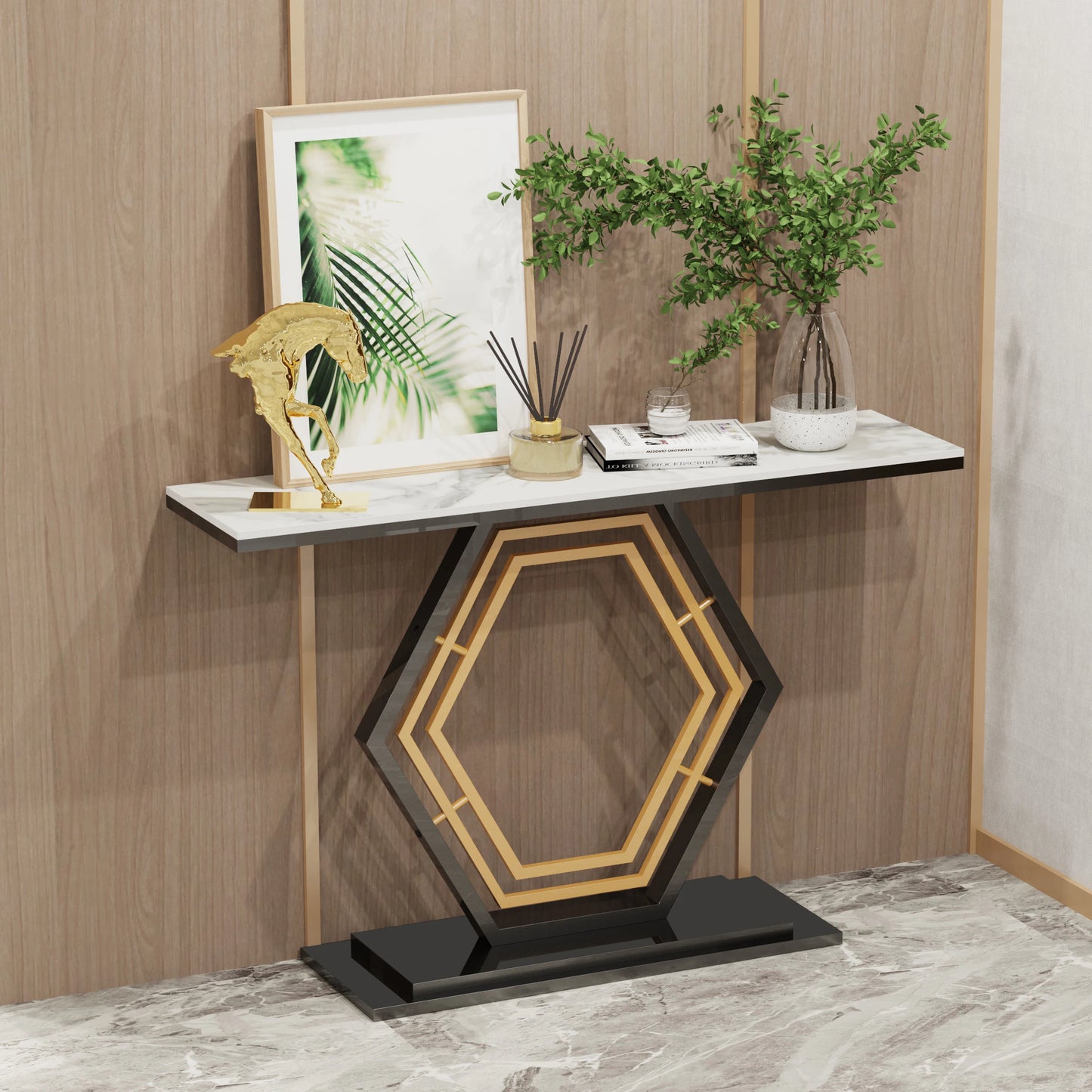 Narrow Console Table for Hallway – Metal Furniture


