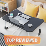 Wooden Folding Laptop Table With Cup Holder