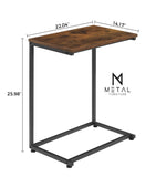 Simple Rectangular Shape Sofa Side Table End Table