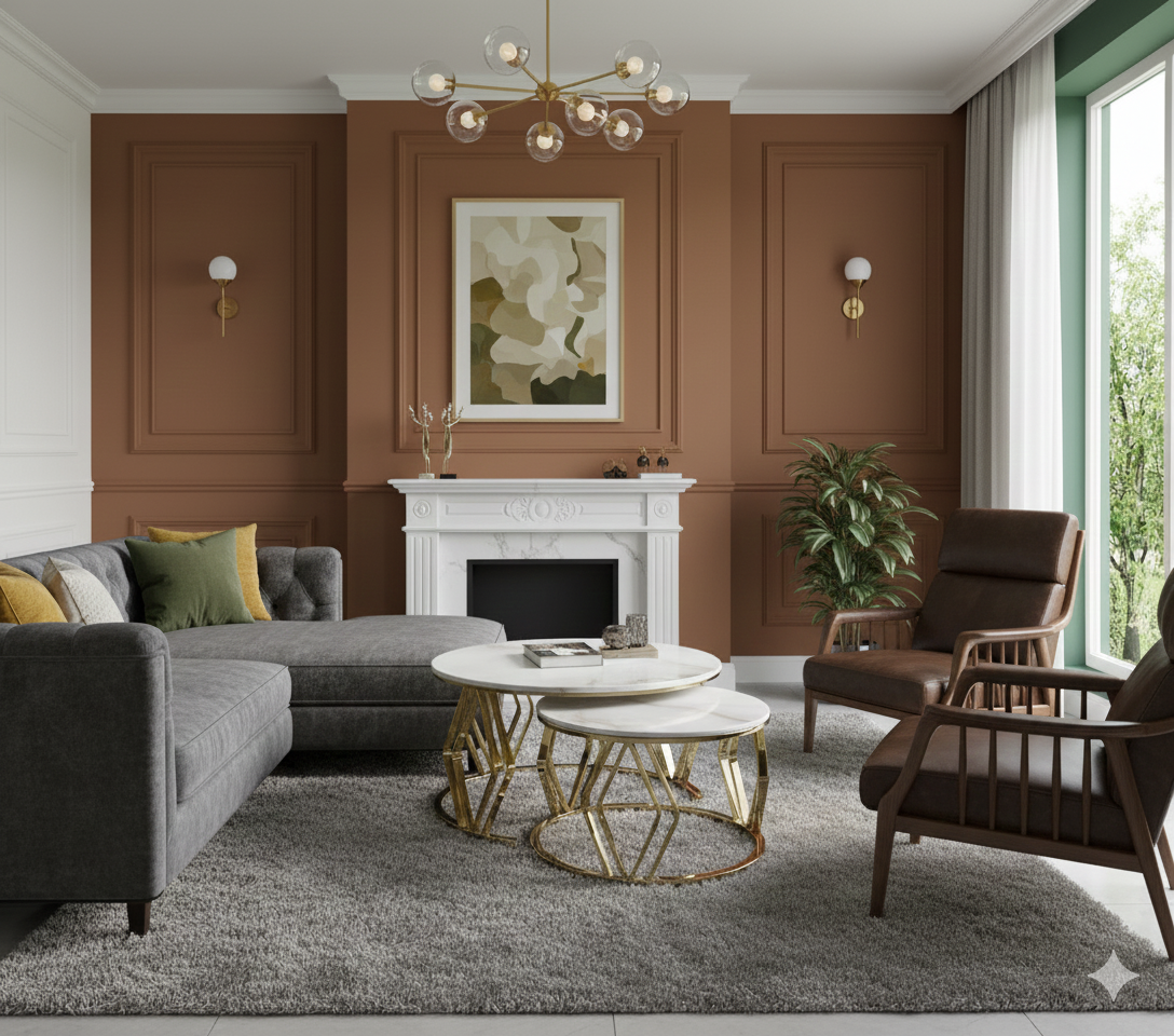 Golden Metal Center Table Set - Modern Luxury Coffee Tables for Living Room | Metal Furniture