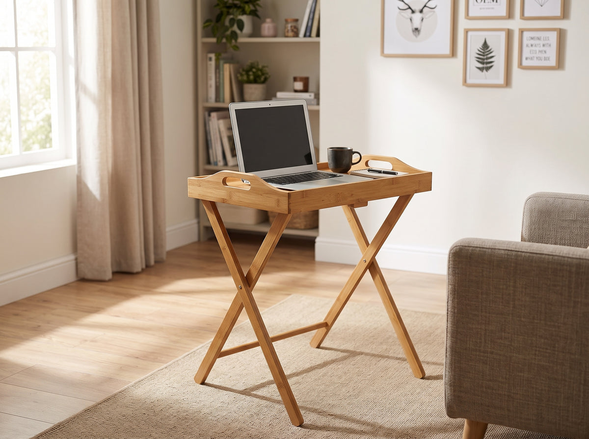 Light Beech Wood Table | Single Wooden Top Table | Light Natural Beech Finish for Home & Office