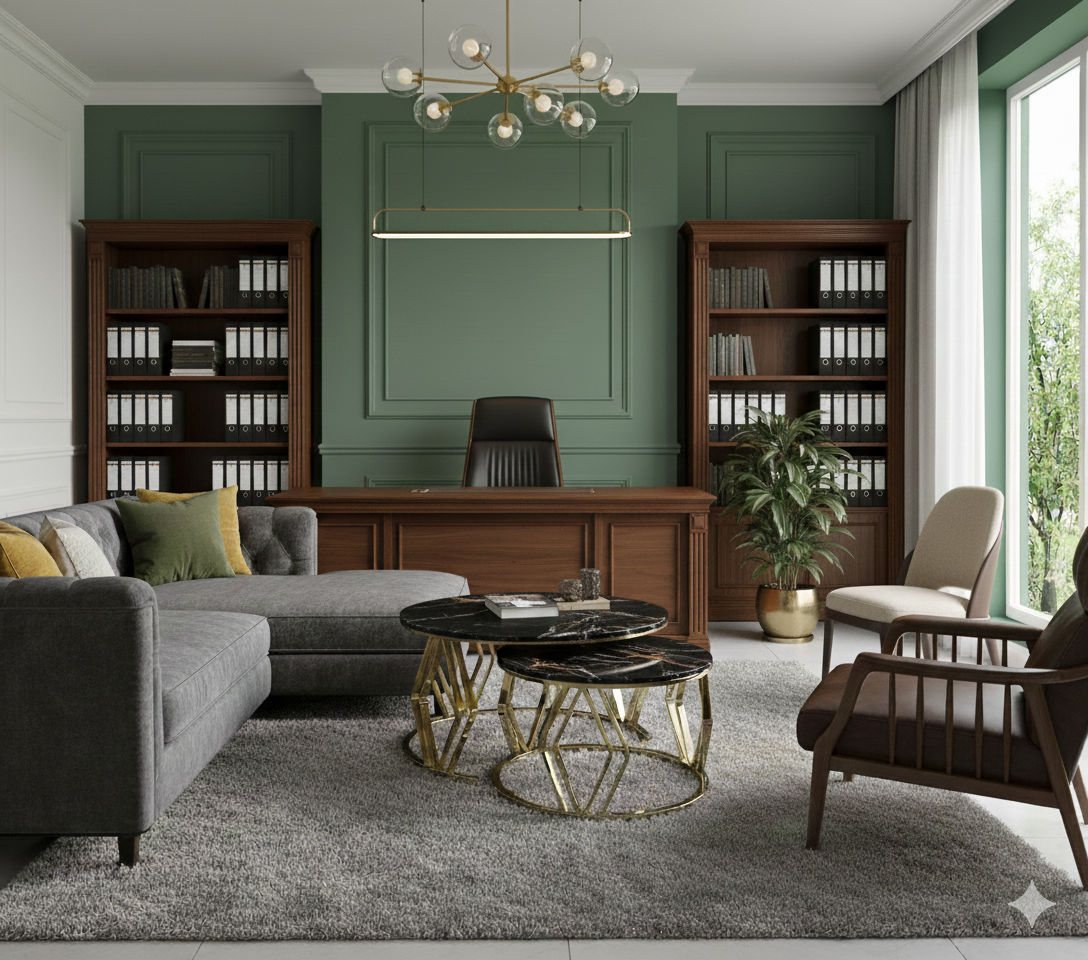 Golden Metal Center Table Set - Modern Luxury Coffee Tables for Living Room | Metal Furniture