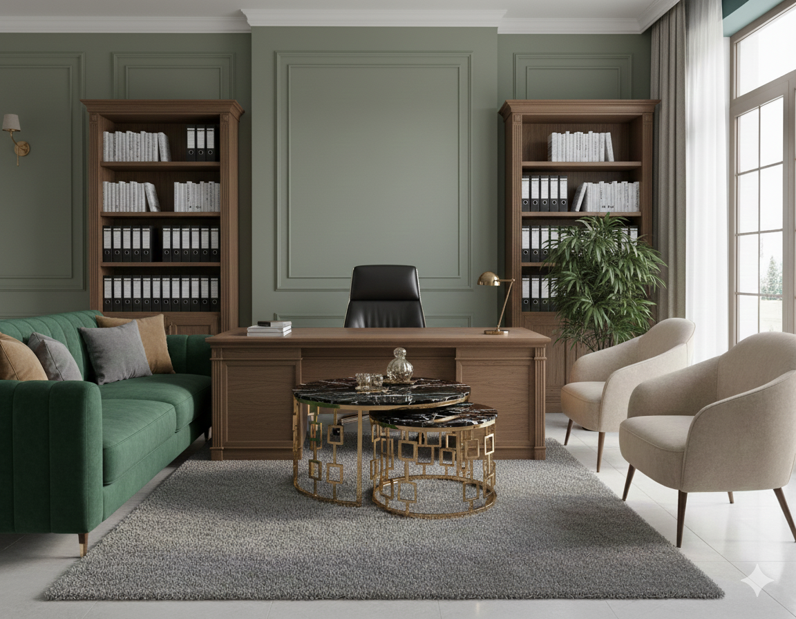 Luxury Round Center Tables - Gold Design Coffee Table Set for Living Room | Metal Furniture