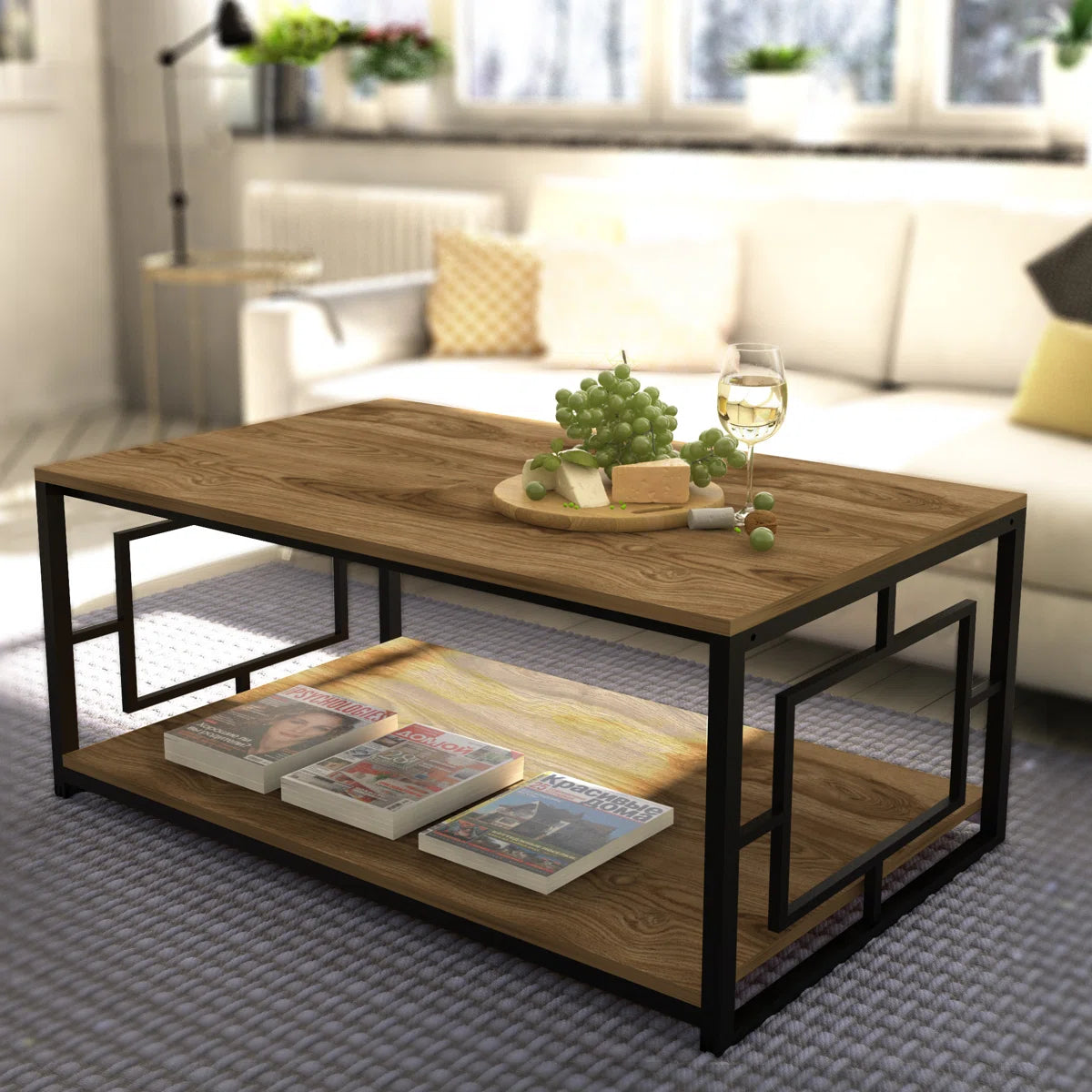 2 Shelf Center Table New & Modern Desion Elegant Look