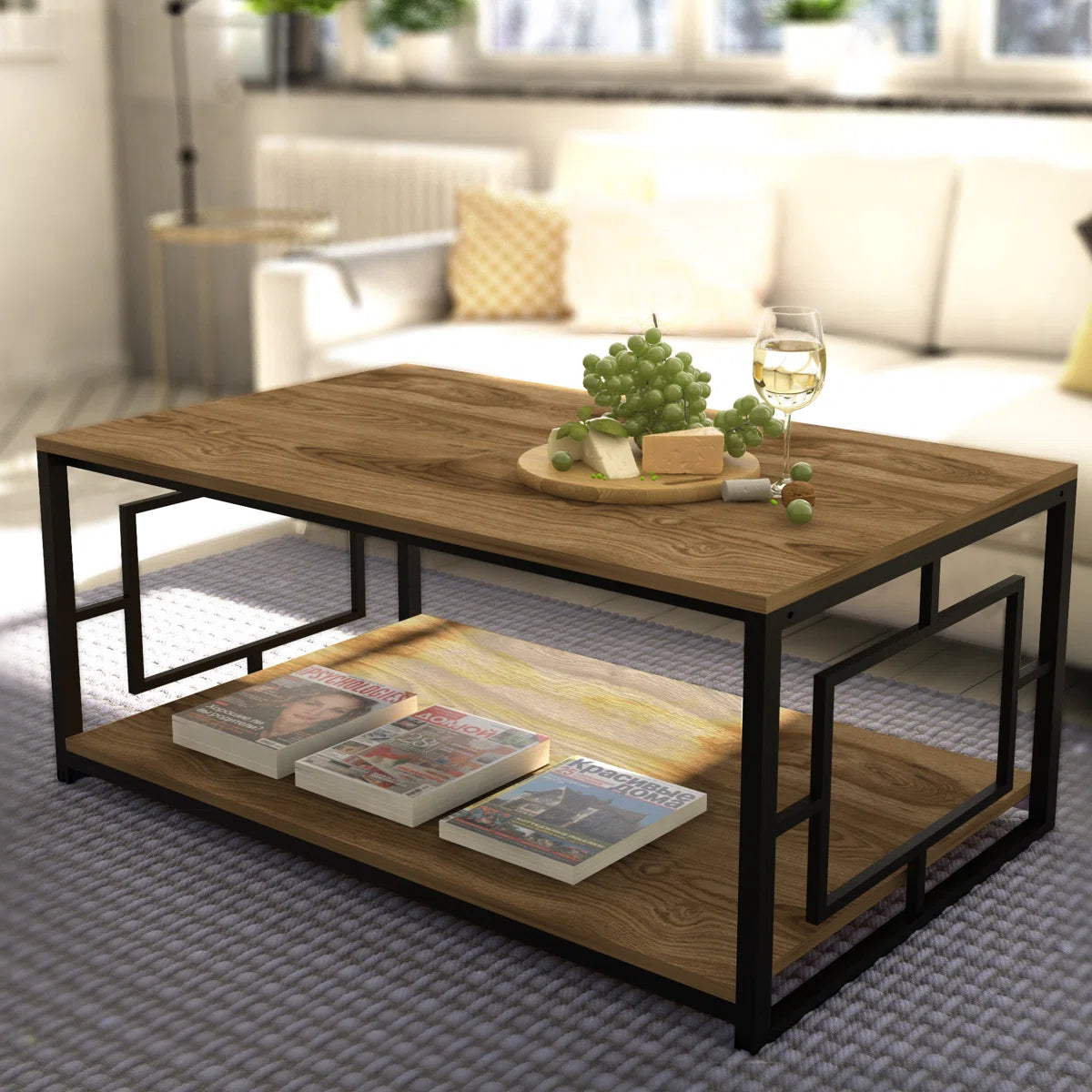 2 Shelf Center Table New & Modern Desion Elegant Look