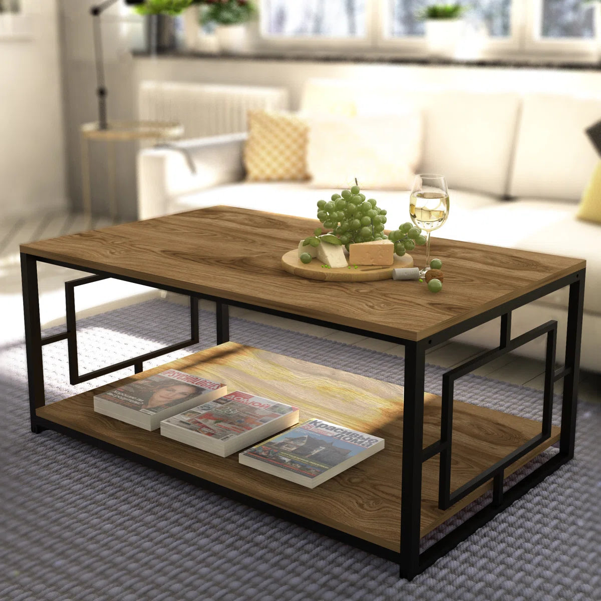 2 Shelf Center Table New & Modern Desion Elegant Look