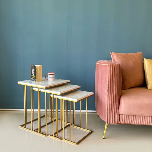 3-Piece Nesting Square Table 