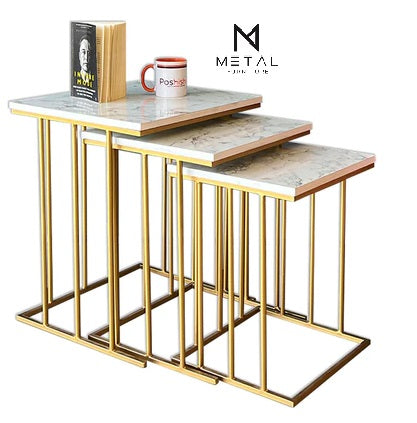 3-Piece Nesting Square Table 