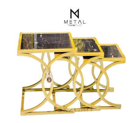 Square 3pc Nesting Table Set 