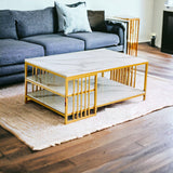 3 Shelf rectangular shape Center Table Luxury Style Table