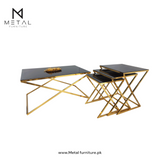 Square center table + square nesting table (set of 3)