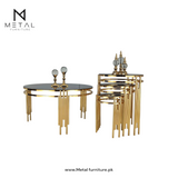 Round Center +  round Nesting Table Set (3 Pcs)