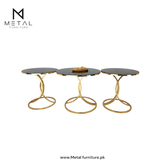 Simple and Unique Design Nesting Table - Metal Furniture