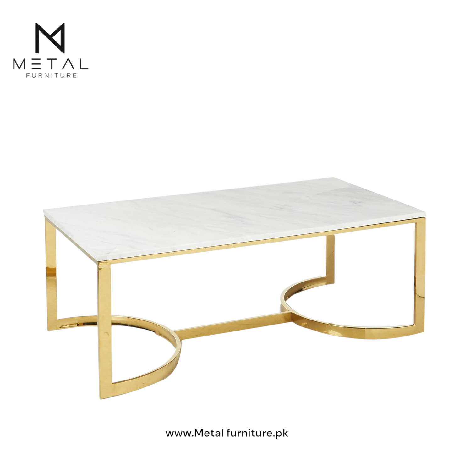 Modern Oval Shape Center Table – Luxury Design with Powder-Coated Finish
