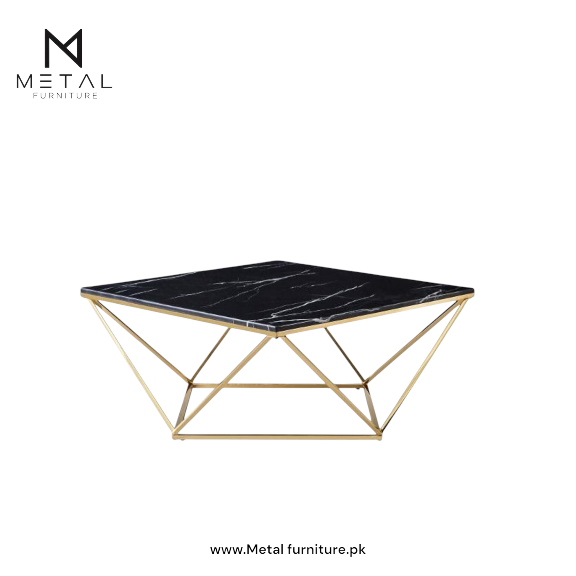 Pentagon Base Marble Center Table