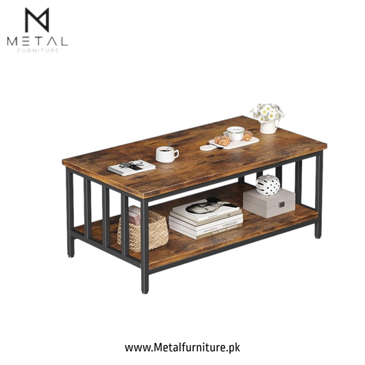 Wooden Center Table – Compact, Functional, and Elegant Coffee Table for Daily Use, Perfect for Homes, Offices, and Guest Spaces