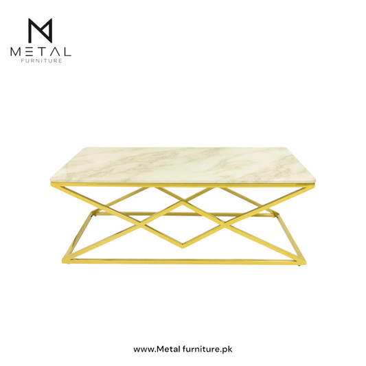 Designer Wooden Marble Center Table