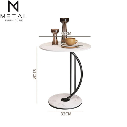 Premium Luxury Marble Texture Coffee Tables Living Room Side Table