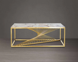 Curve Rode Based Center Table Elegant Luxury Look Style Furniture