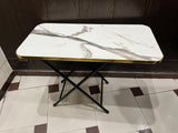 Wooden Folding Dining Table With Metal Legs Study Table