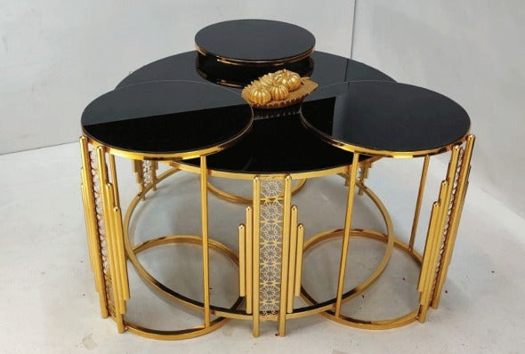 New Center Table with 4-Piece Nesting Table Set
