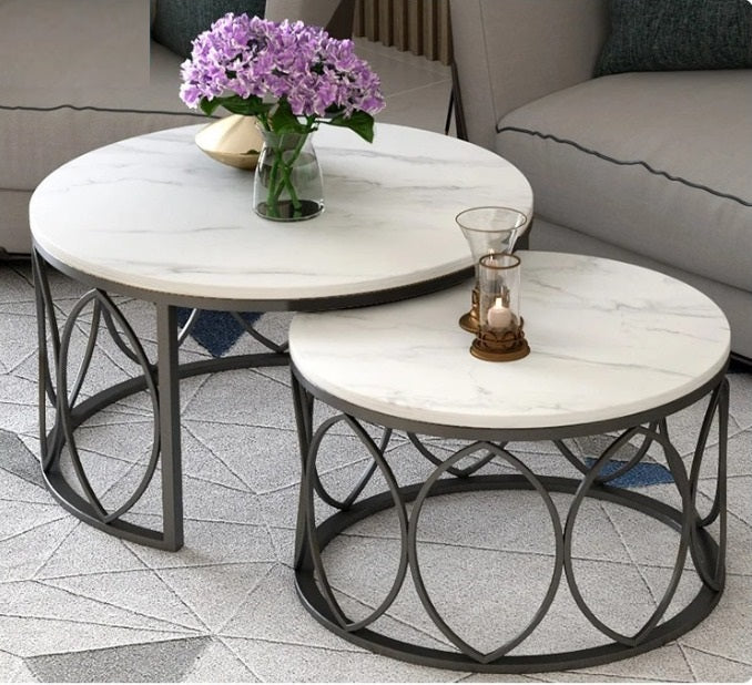 2-Tier Wooden Center Table for Living Room 