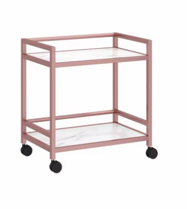 Multi-Purpose Trolley with Elegant Marble Texture Shelves – Stylish & Functional Storage on Wheels