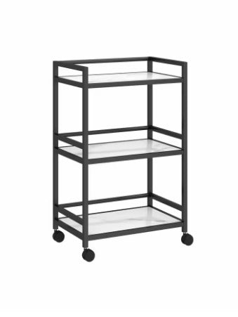 Multi-Purpose Trolley with Elegant Marble Texture Shelves – Stylish & Functional Storage on Wheels