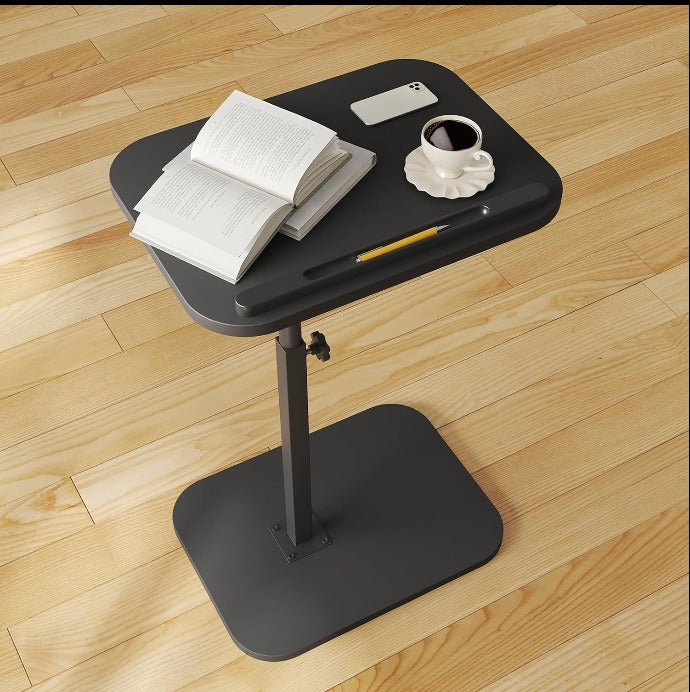 C Shaped Side End Tables for Living Room, Bedroom, Bedside Adjustable Height