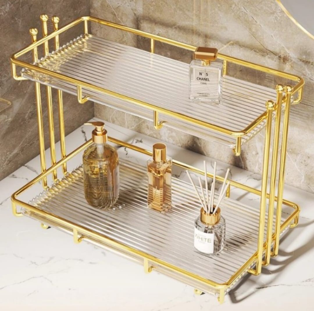 New Modern Stylish 2 Layer Makeup Organizer Cosmatic Rack
