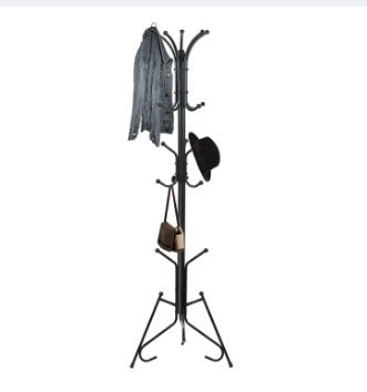 Strong Metal Coat & Bag Stand with Multiple Hooks – Space-Saving Multi-Purpose Organizer for Clothes, Hats, Scarves & Umbrellas