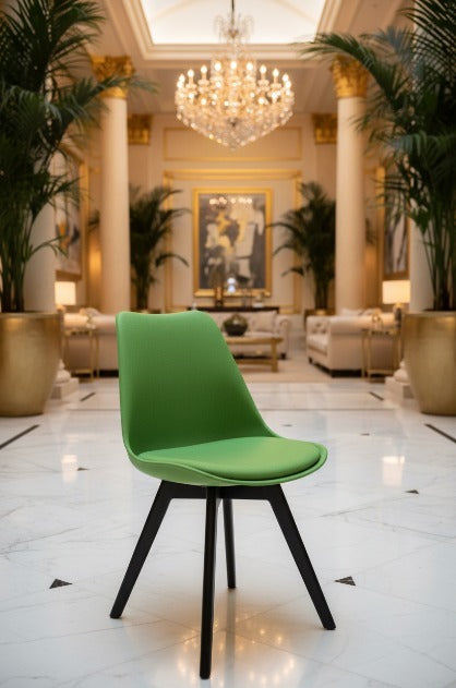 Modern Metal Furniture tulip chair with smooth seat and strong metal legs, stylish and reliable seating for contemporary interiors.