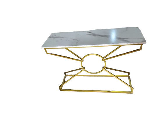 Center Ring Console Table Elegant Luxury Style Console