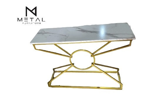 Center Ring Console Table Elegant Luxury Style Console