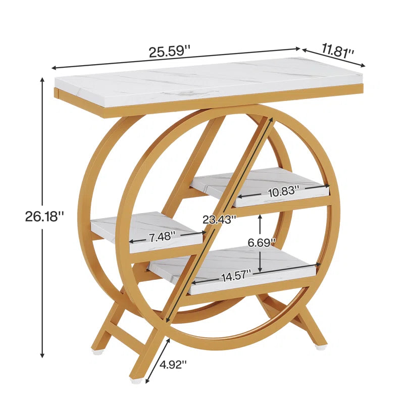 Narrow Side Table With Drawers