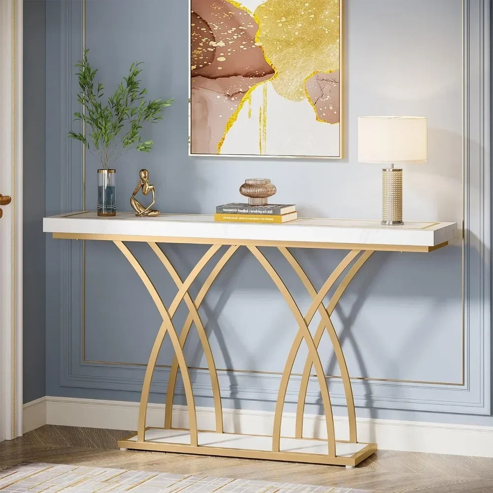 Double Side X Console Table – Metal Furniture