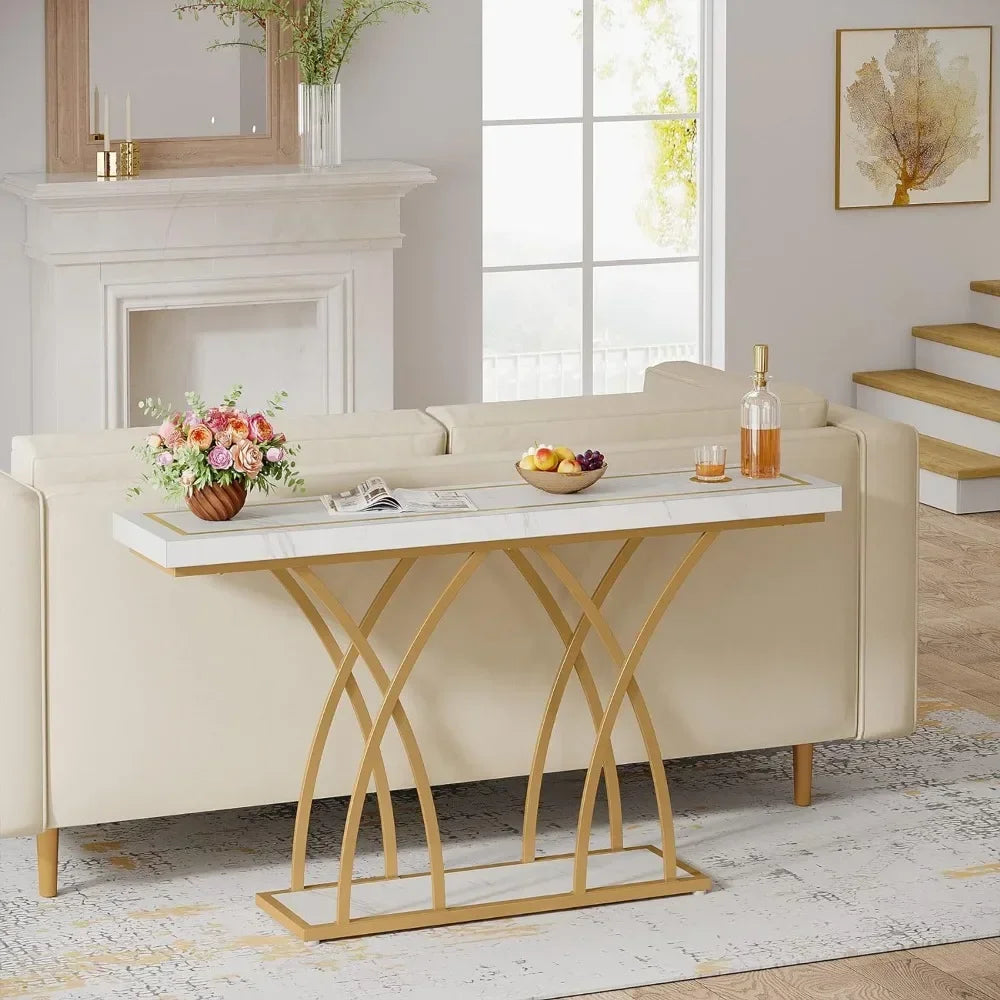 Double Side X Console Table – Metal Furniture