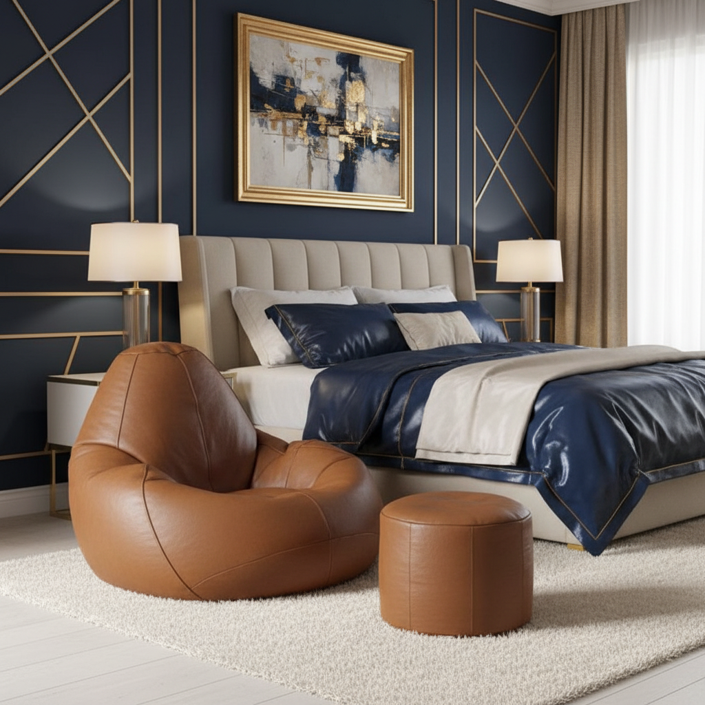 Living Room & Study | Modern High-End Leather Furniture | Extra Comfort Filling | Adults & Teens | Perfect Home Décor Accent Piece