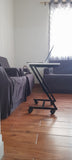 Z Shape Laptop Table Metal Frame With Wheels