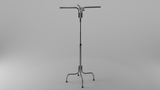 Boutique Hanger 4 Layer Cloth Hanging Stand 48 Hangers Hanging Space Silver