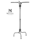 Boutique Hanger 4 Layer Cloth Hanging Stand 48 Hangers Hanging Space Silver