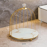 Iron bird cage rack lipstick perfume cosmetics skin care products storage rack finishing table rack bathroom cosmetics storage