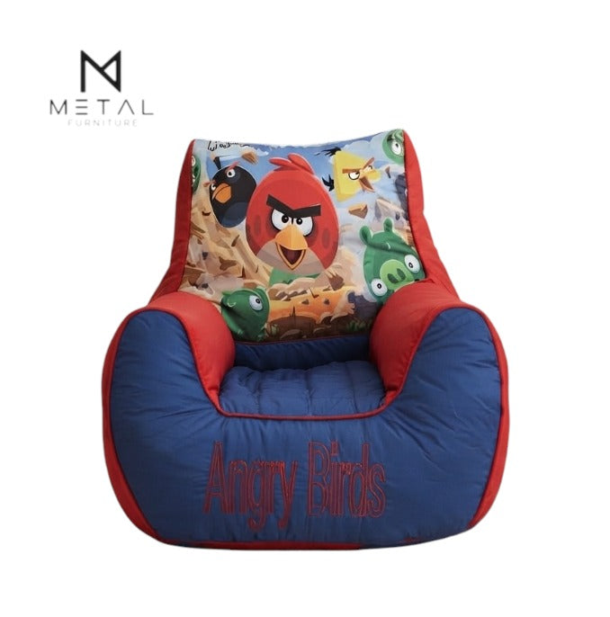 Angry Birds Kids Bean Bag for Boys | Fun Cartoon Seating Chair for Playroom, Bedroom & Gaming